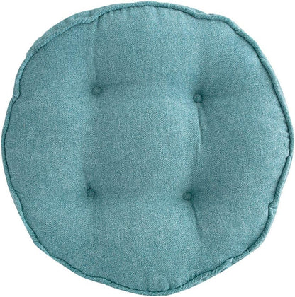 18 inch (Lakeblue,18" 18") vctops Soft Chair Pads Diameter Super Comfy Thicken Solid Color Round Seat Cushion