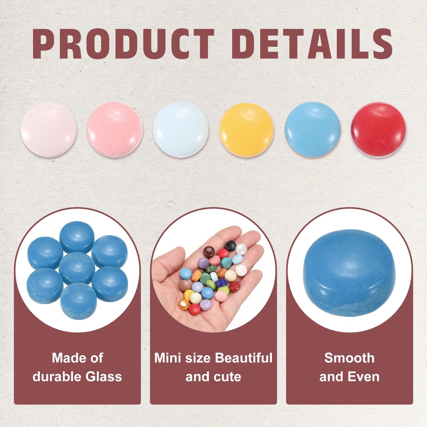 MECCANIXITY 12mm Glass Mosaic Tiles, 200g Round Iridescent Glass Pieces Recycled Mosaic Tiles Bulk for Vase Flower Pots Aquarium Decor Garden Project DIY Art Craft, Sea Blue