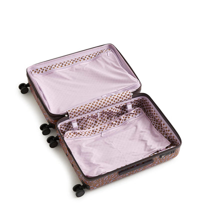 Vera Bradley Women's Hardside Luggage 26 Inch Adair Spinner, Tiny Garden Lavender Frost, One Size