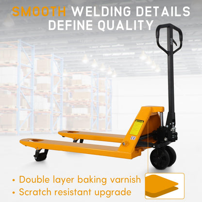 APOLLOLIFT Pallet Jack, 5500-Lbs Capacity Pallet Truck Standard Duty Manual Pallet Trucks Pallet Jack 48" Lx27 W Fork Size for Warehouse, Factory