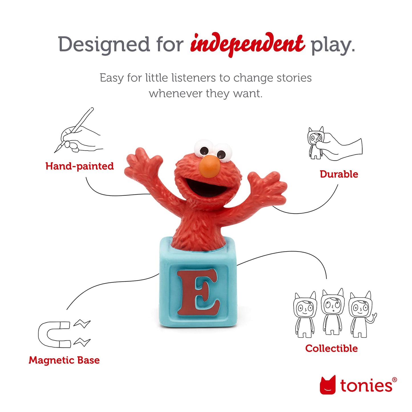 Tonies Elmo Audio Toy Figurine from Sesame Street