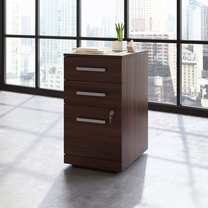 OfficeWorks by Sauder Affirm 3 Drawer Mobile File, Noble Elm Finish