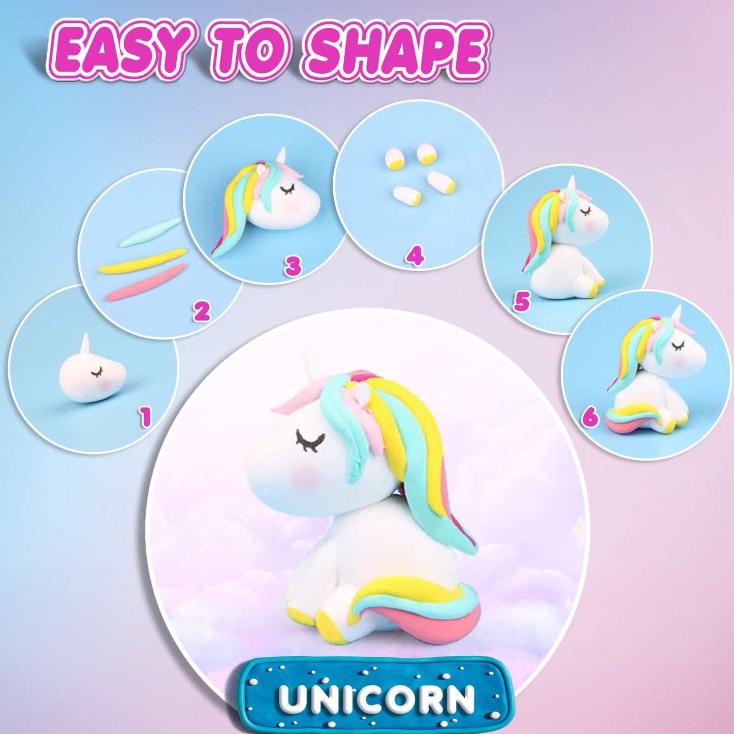 ESSENSON Air Dry Clay 168 Colors, Modeling Clay for Kids, DIY Molding Magic Clay for with Tools, Toys Gifts for Age 3 4 5 6 7 8+ Years Old Boys Girls Kids