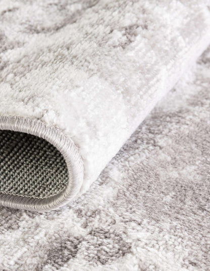 Unique Loom Eos Collection Area Rug - Borealis (10' x 13' Rectangle, Stone Gray/ Ivory)