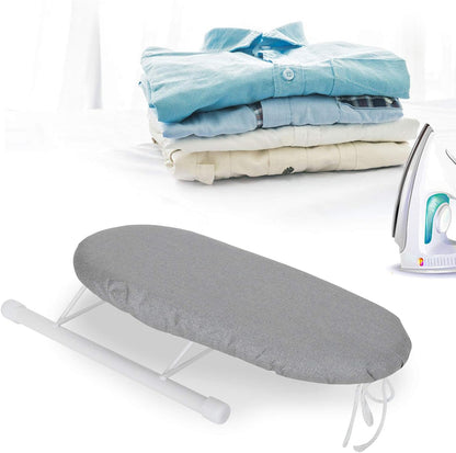Tabletop Ironing Board with Folding Legs, Portable Mini Countertop Ironing Board, Extra Wide with Cotton Cover