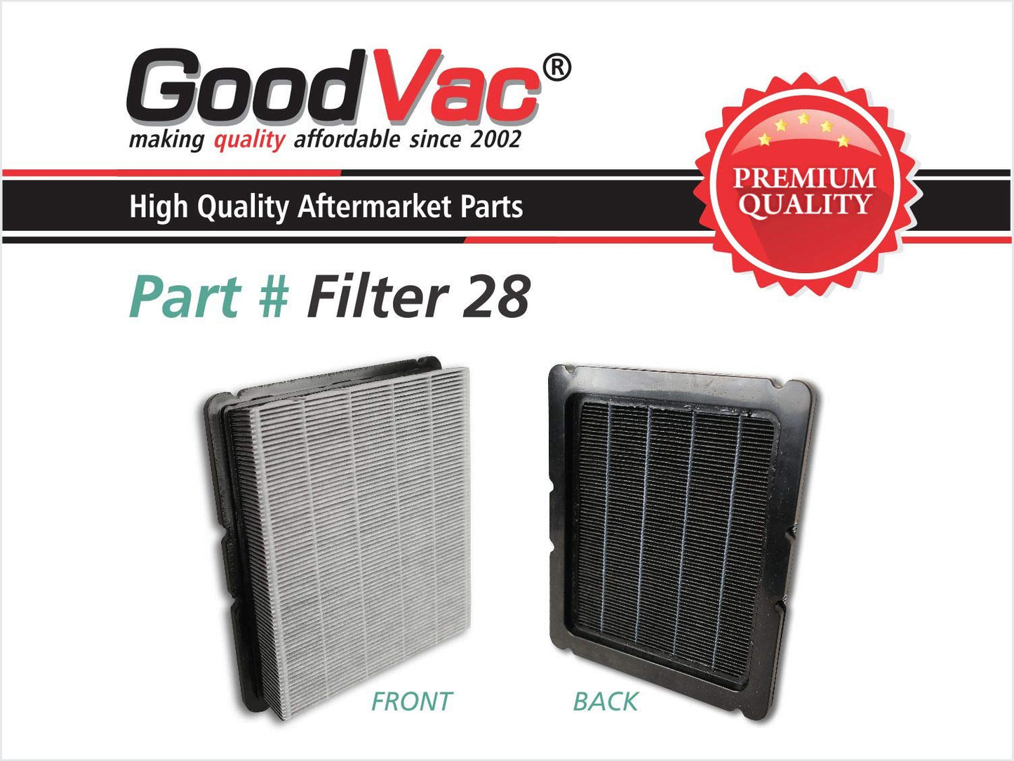 GoodVac Replacement Filter made to fit Rainbow SRX Vacuum Cleaners Replaces OEM T1011