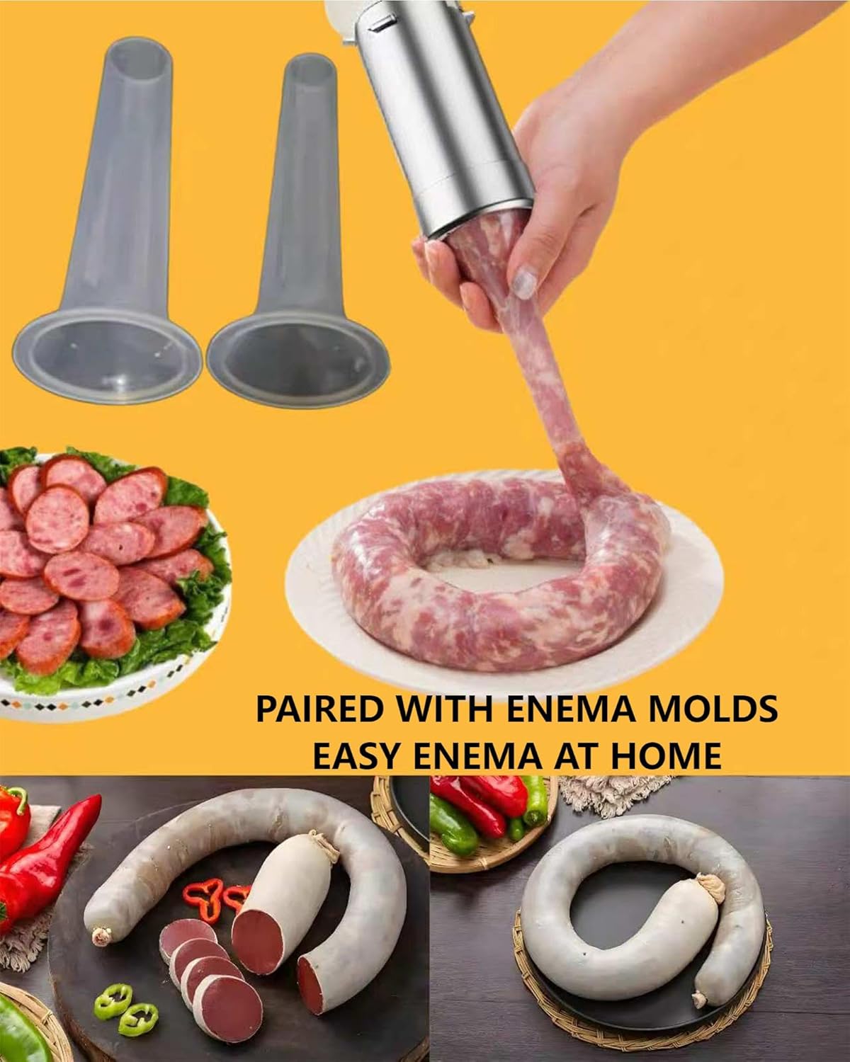 KabFbit 9 2 Nozzles Electric Pasta Machine, Household Handheld Wireless Noodle Machine. A Homemade Noodle Machine