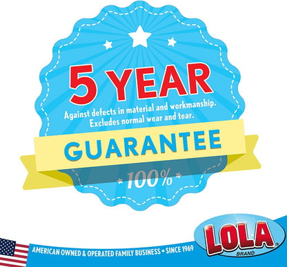 Lola Products Dish Brush w/Scraper, Durable Fiber Non-Scratch Bristles, 1 Pack for Caked-on Messes