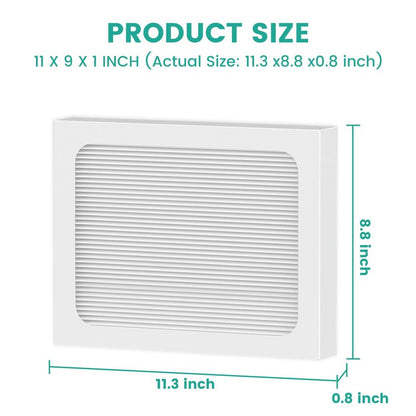 9 x 11 x 1 MERV 13 Replacement Dehumidifier Filter Compatible with Santa Fe Compact70, Ultra70, Element, Compact2, UA 65H dehumidifier Models, Upgraded, 4 Pack