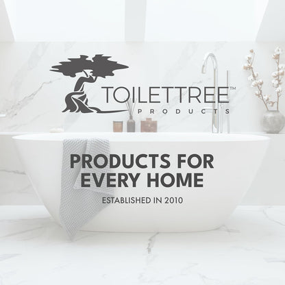 7.5" 9" 20.5") ToiletTree Products Modern Deluxe Freestanding Toilet Brush and Plunger Combo (Black - x x