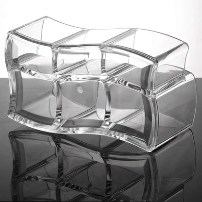 Tbestmax 6 Slot Acrylic Makeup Brushes Holder Organizer, Clear Eyebrow Pen Container Cosmetics Storage