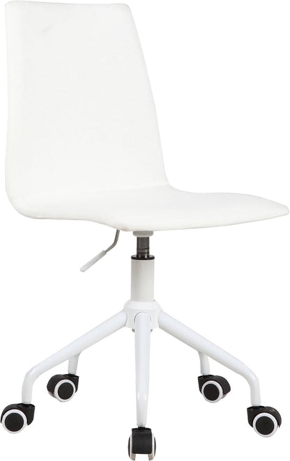 Urban Lifestyle Linen Swivel Chair in White