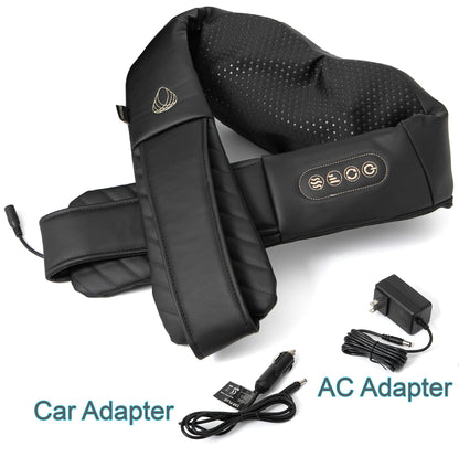 InvoSpa Shiatsu Neck and Back Massager with Heat - Deep Kneading Pillow for Massage - Electric Full Body Massager