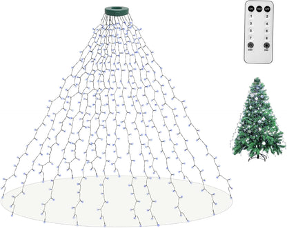 400 6.6FT 8 16 aneeway LED Christmas Tree Lights, Christmas Lights with Remote Control & Modes, String Lights