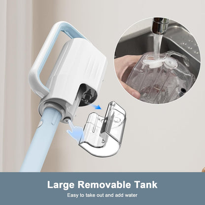 Skiennix 6-in-1 Steam Mop Cleaner - Versatile 2 Modes, 400ML Tank, 23FT Cable | Azure Color