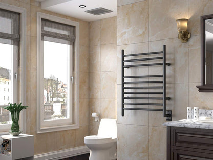 HEATGENE Towel Warmer Wall-Mounted Hardwired Heated Towel Rack Hot Towel Bar Brushed