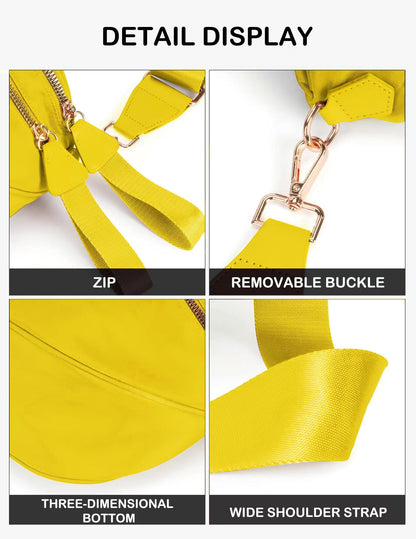 Spacious Nylon Crossbody Bag Bum Bag Handbags Wallets Purses Trendy Shoulder Bag for Women