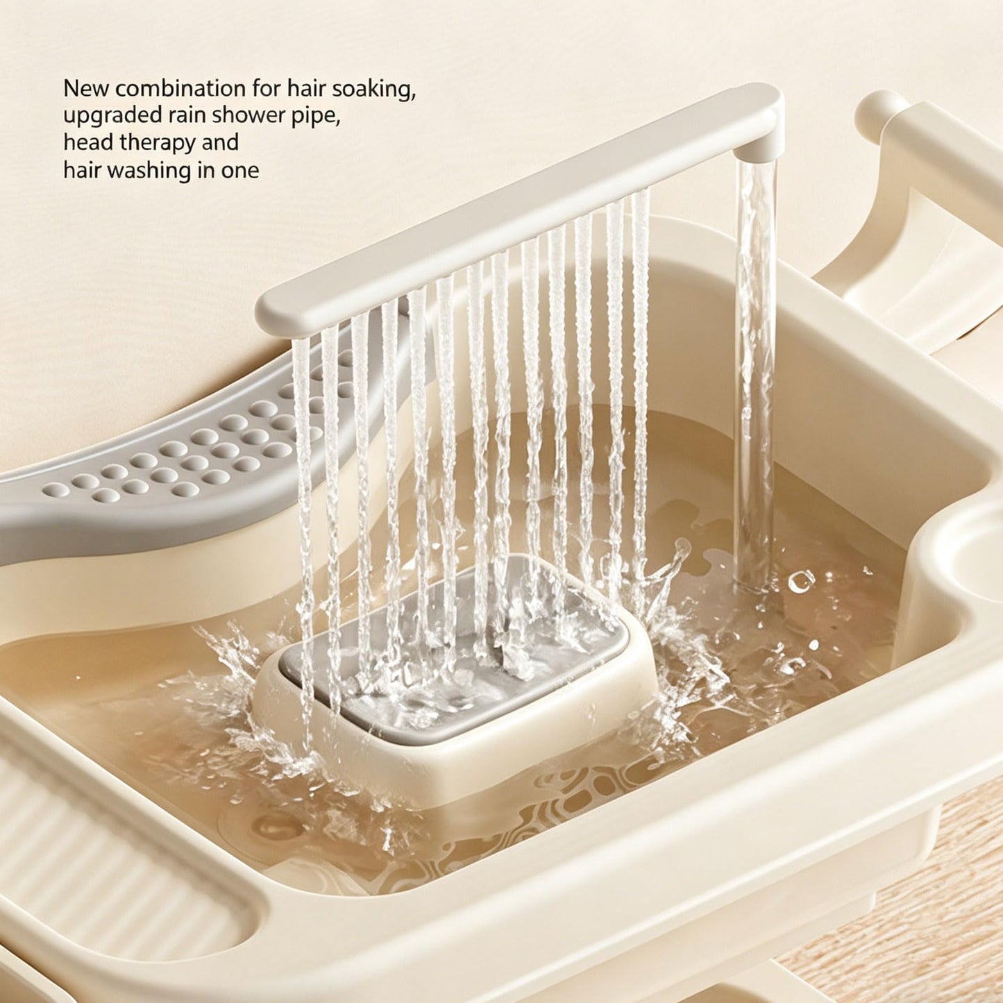 Portable Shampoo Bowl, Mobile Shampoo Basin, Features A Vertical Circulation Pump, A Height Adjustable Lifting Bracket, for Elderly, Pregnant Women, People with Limited