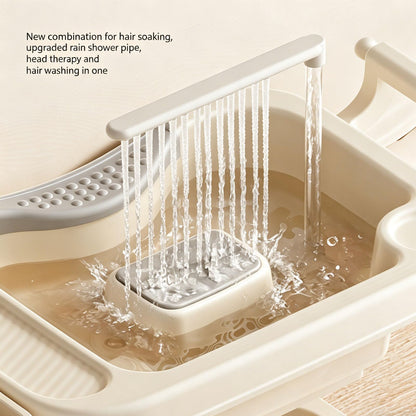 Portable Shampoo Bowl, Mobile Shampoo Basin, Features A Vertical Circulation Pump, A Height Adjustable Lifting Bracket, for Elderly, Pregnant Women, People with Limited