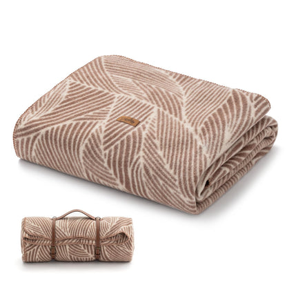 Molithe 100% Wool Blanket, 48" x 62", Warm, Thick, Washable, Military Wool Blanket, Great for Camping, Outdoors, Sporting Events, Survival Kits