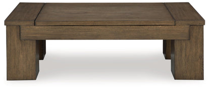 Signature Design by Ashley Rosswain Contemporary Lift-Top Coffee Table, Dark Brown