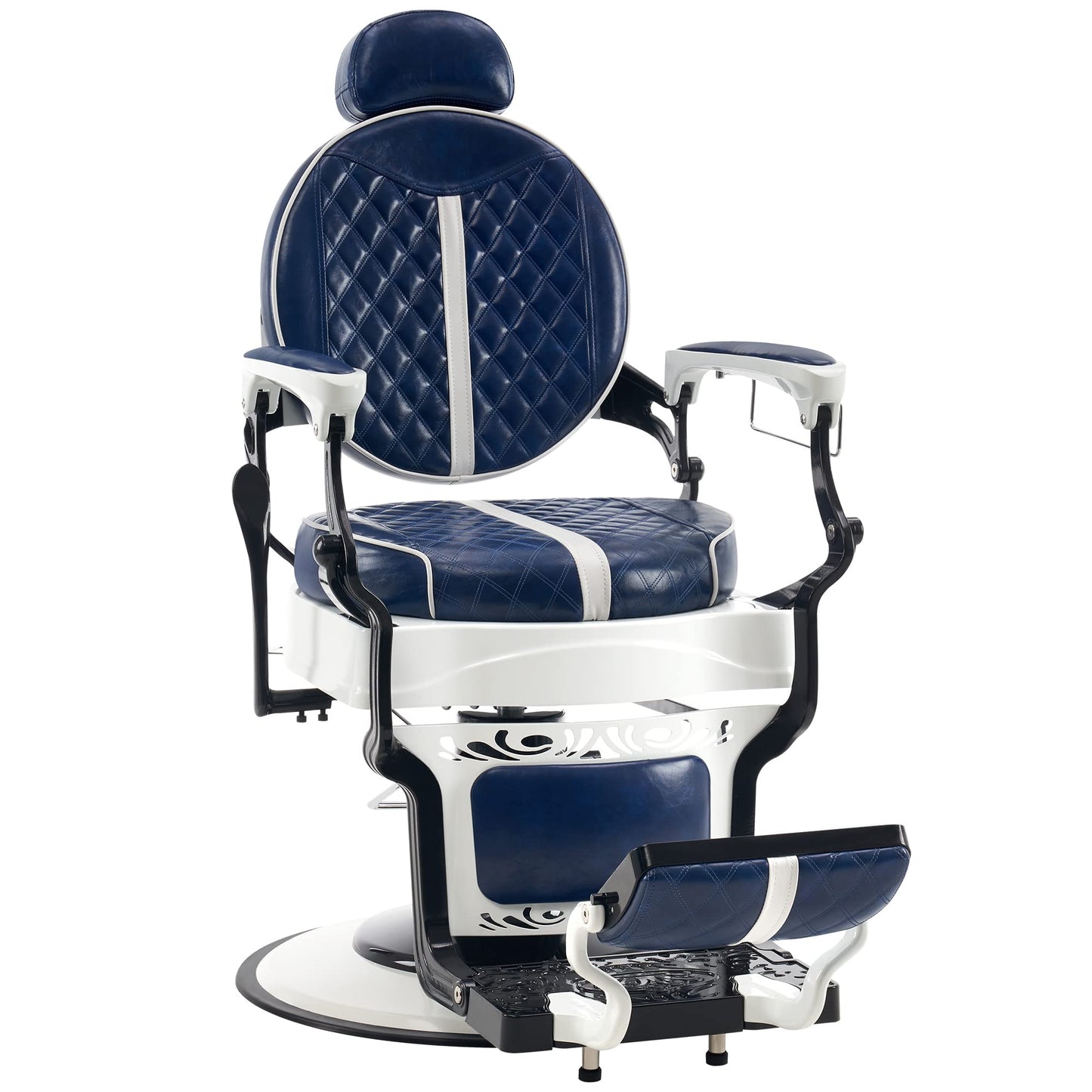 BarberPub Heavy Duty Vintage Barber Chair, All Purpose Professional Hydraulic Reclining Salon Chairs, Beauty Spa Hair Stylist Equipment 8739