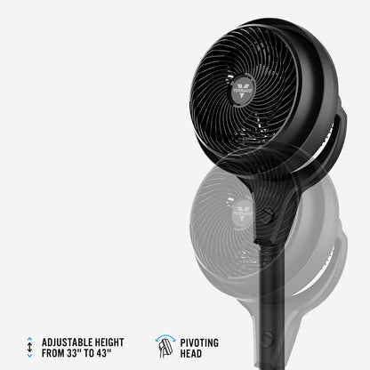 Vornado 602 Whole Room Air Circulator Pedestal Fan Bundle with Pivot Personal Air Circulator Fan