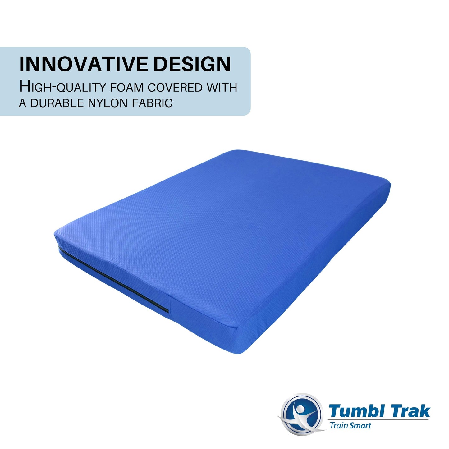 Tumbl Trak Home Practice Mat, 4 ft x 6 ft x 6 in, Soft Pillow Mat, Thick Gymnastics Landing Mat for Home(Blue)