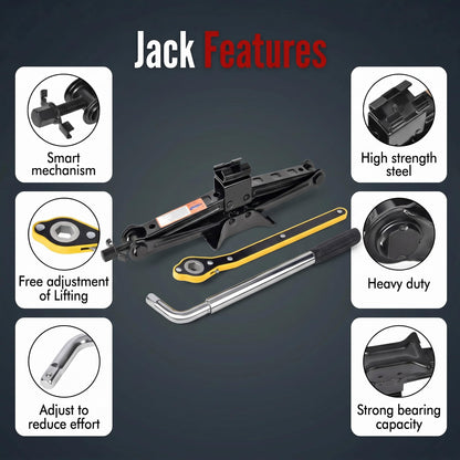 YIFSPARE Spare Tire Kit Compatible with 2018-2026 Forester, 2024-2026 Crosstrek - Includes 18x4 Rim, 145/85R18 Spare Wheel, 27.7" Rolling Diameter, Includes car Jack kit and Spare tire Carrying Case.
