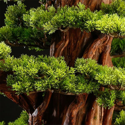 XJOYSL7921 Artificial Bonsai Artificial Bonsai Tree Light Luxury Floor Ornaments Living Room Entrance Decoration Fake Plants Potted Plants for Home Office