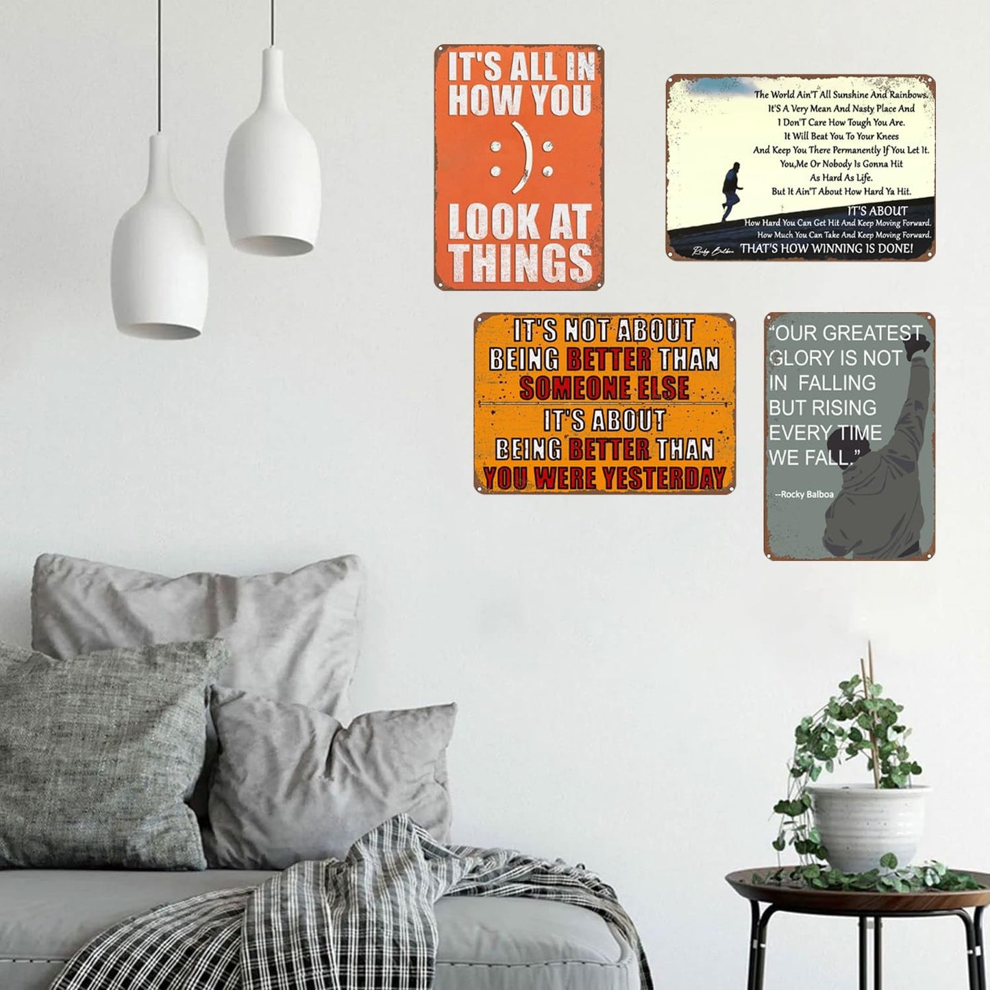Discipline Poster Vintage Metal Sign, Doing What Needs To Be Done Tin Painting for Home Farmhouse Bar Gifts