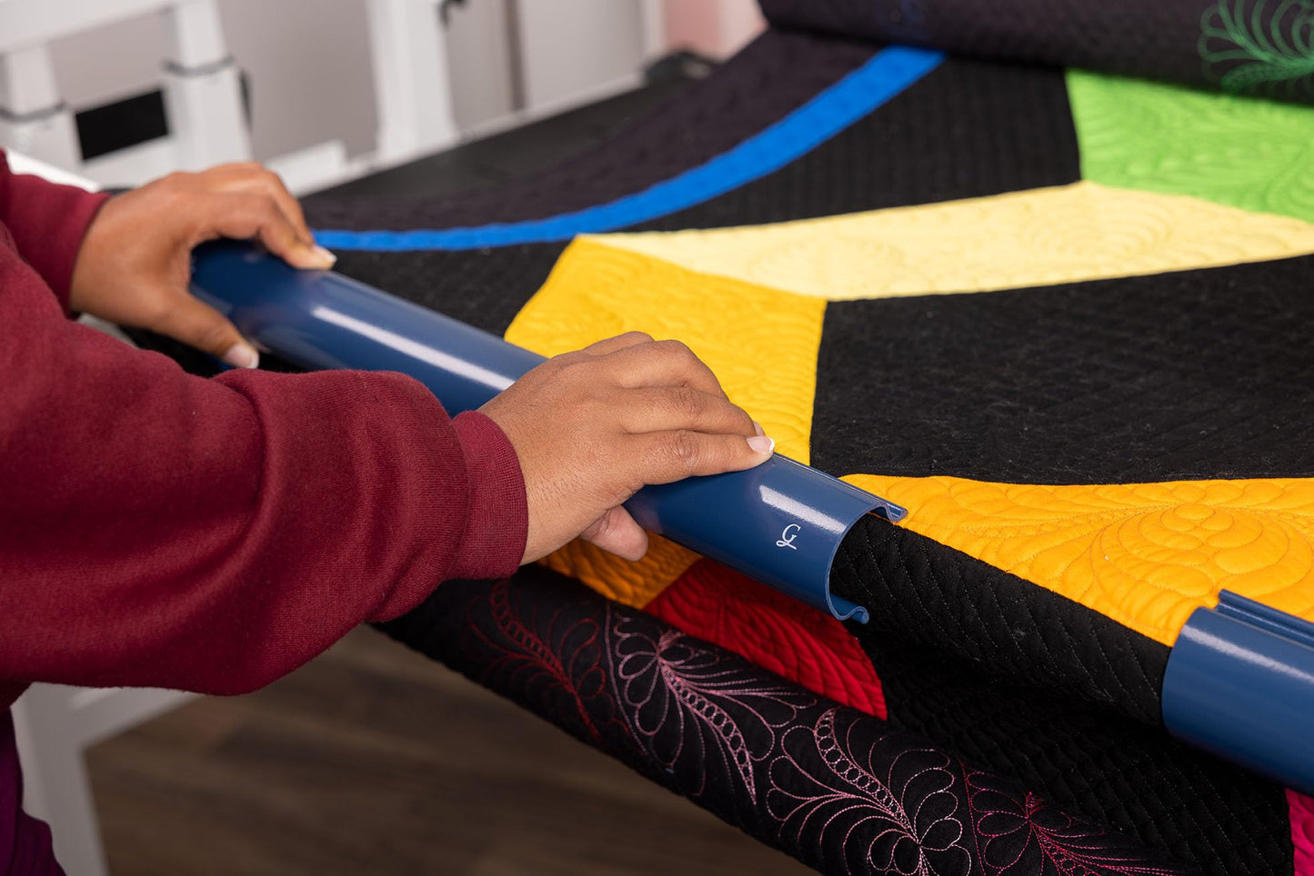 Q'nique 21X Elite- Long Arm Quilting Machine (Q'nique 21X Elite & Evolution Elite 8" Frame)