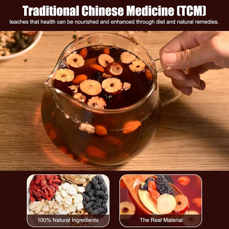 Kidney Tea 60 Bags Ginseng Six Treasure Tea Formula Traditional Chinese Herbal Kidney Cleanse Detox Repair for Women & Men