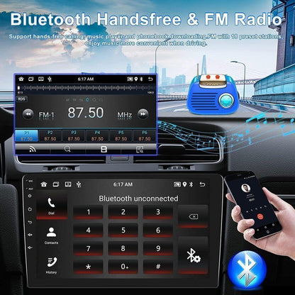 Slakerbe Android 14 Double Din Car Stereo Radio for Chevy Classic 2004-2007 Silverado Classic 2007,7" Touchscreen Wireless Carplay Android Auto GPS WiFi Bluetooth RDS SWC Mirrorlink Mic Backup Camera