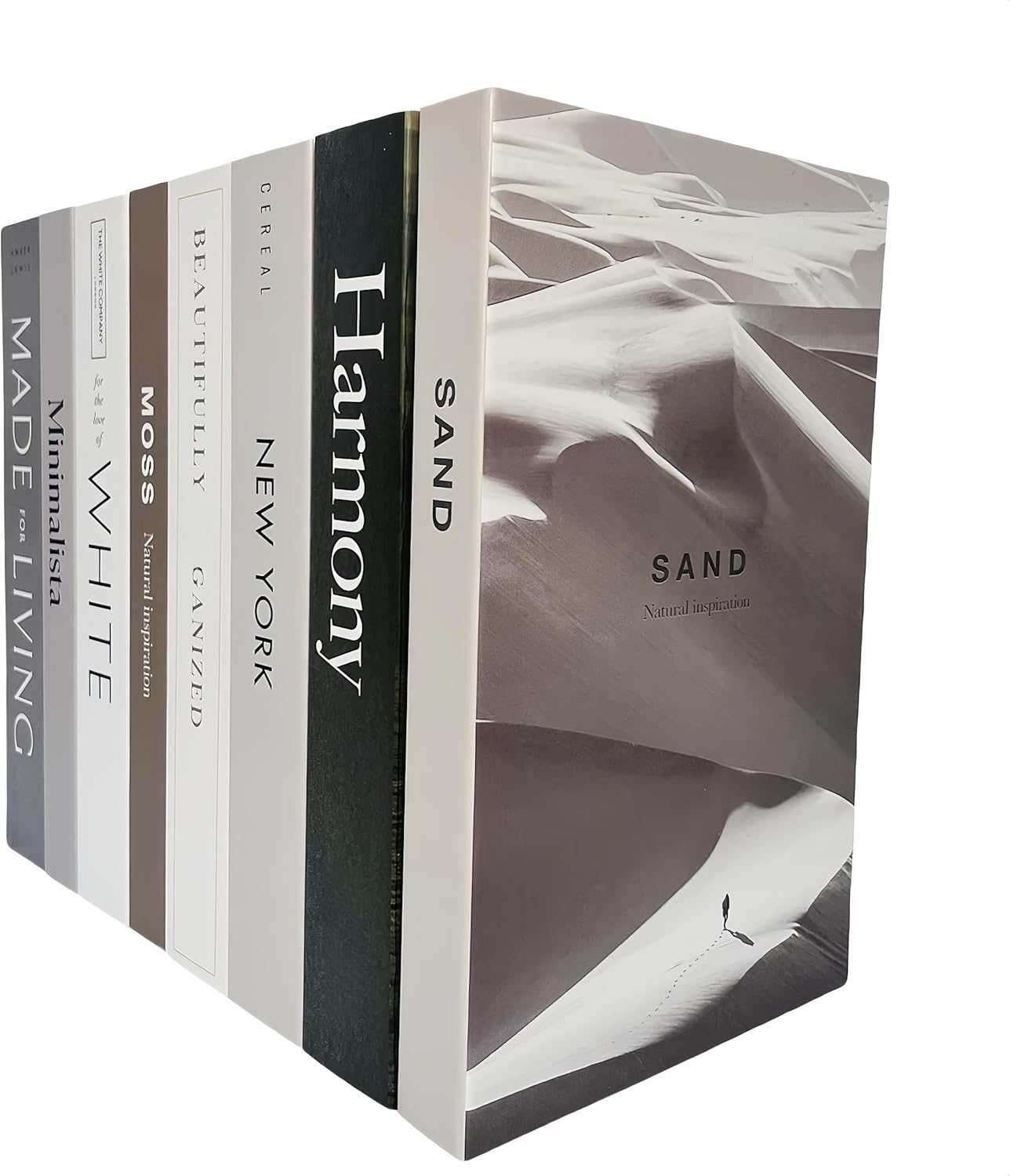 Ediactcyl 8 Pack (M68) Decorative Books, Decoration Faux Books for Hardcover Home Decor | Fake Book Stacks Display