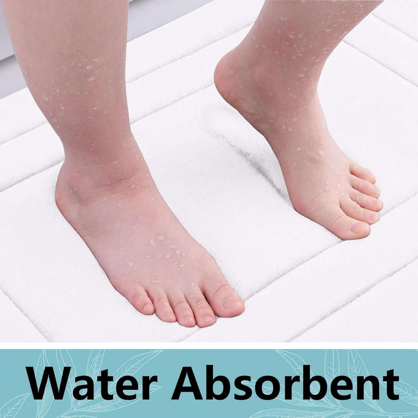 Arotive Memory Foam Bathroom Rug Mat 36x24, Ultra Soft and Absorbent, Machine Wash Dry, Comfortable Bath Rug