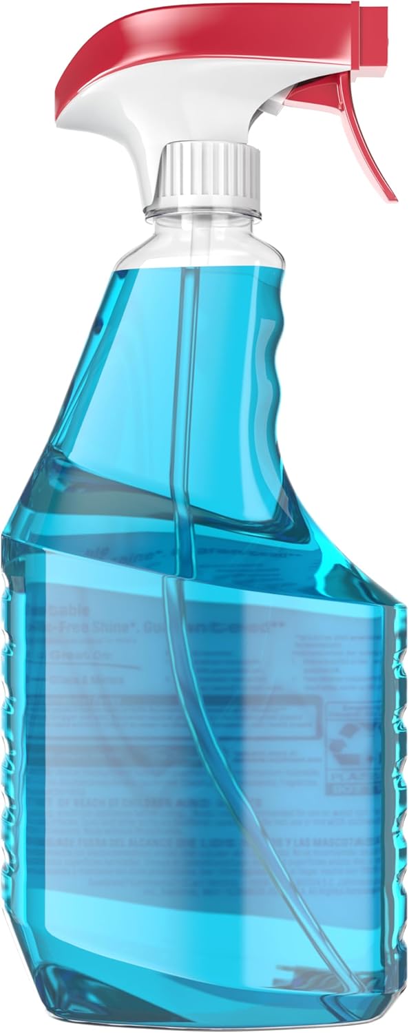 Windex Glass Cleaner Spray - Original Blue Scent, 23 Fl Oz | Leak-Proof Design for Effortless Cleaning