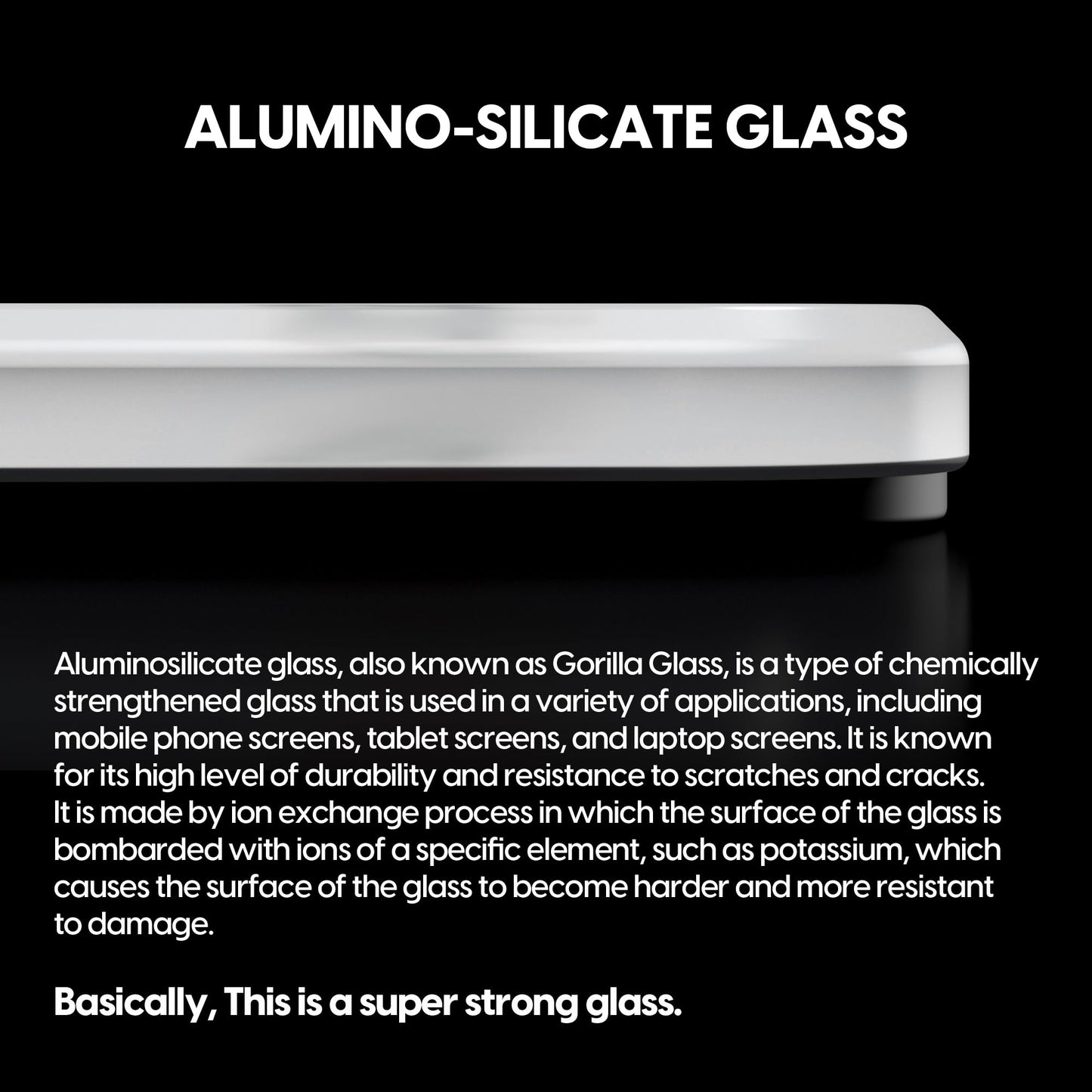 Pulsar - Superglide Premium Glass Mouse Pad XXL ALUMINO-Silicate Glass Surface Anti-Slip Fully Molded high-Density Silicone Rubber 38.5in x 16.5in (XXL, White)