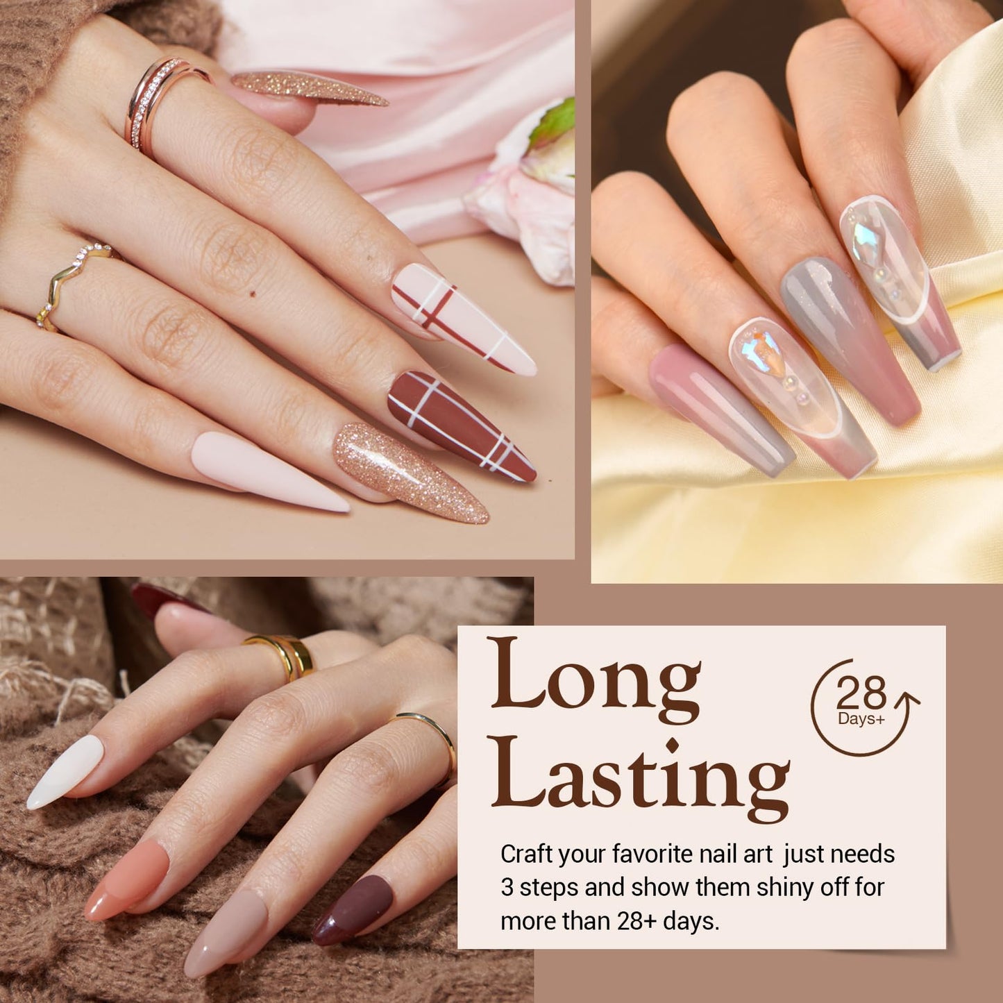 AZUREBEAUTY 31 Pcs Dip Powder Nail Kit 20 Colors Glitter Nude Brown Pink White Gray Dip Powder Liquid Set with Top/Base Coat Activator for French Nails Art Manicure DIY Salon Women Valentine's Gift