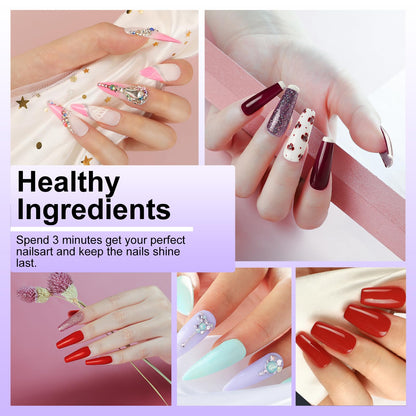 NAIL POLISH KIT with U V Lamp and Drill Starter Kit 36 Colors Gel Nail Polish Nail Art Gel Manicure Kit