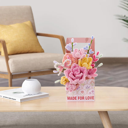 ERNTRNL Pipe Cleaners Craft - Pipe Cleaners Flower Bouquet Supply Kit for Craft Art Project Activity, Birthday Mother’s Day Graduations Anniversaries Gifts