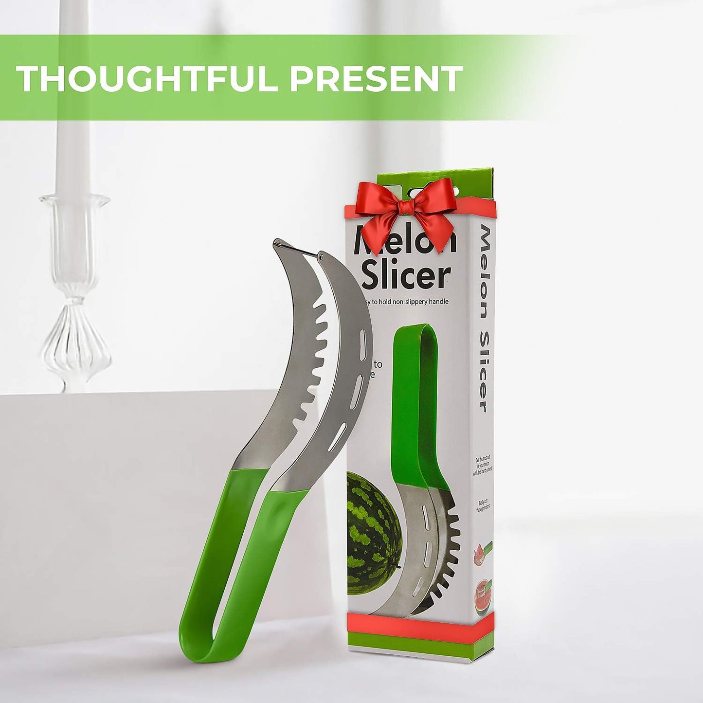 Watermelon Slicer – Premium Cutter Kitchen Tool with Ultra-Sharp Stainless Steel Blade and Ergonomic Handle