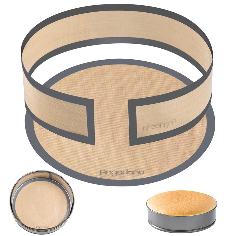 Silicone Baking Mat for Springform Pan 9 inch, Prevent cake from Sticking to Bottom and Side,Easy Clean & Non Sick Silicone Baking mat for Cheesecake Pan