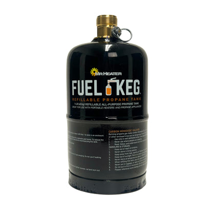 Mr. Heater Fuel Keg. - 1 lb. / 16 oz. Empty Refillable Propane Tank – DOT Certified