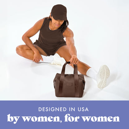 Fit & Fresh Remi Lunch Bag for Women Work – Neoprene Lunch Tote with Containers & Ice Pack, Reusable Meal Prep Lunch Box, Large Capacity, Machine Washable, Chocolate