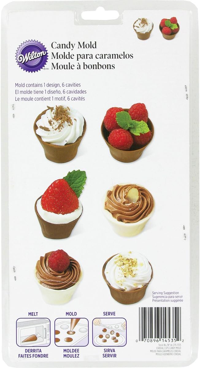 Candy Mold-Cordial Cup, 6 Cavity (1 Design)