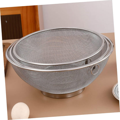 Stainless Steel Rice Basket Noodle Strainer, Large Strainer Washing Machine Filter, Vegetable Washing Basket, Fruits