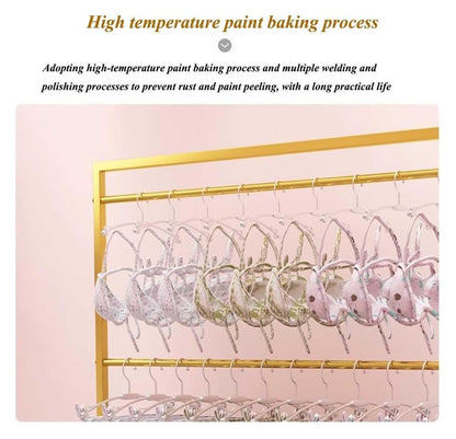 This Commercial Clothing Display Rack for Lingerie Bras Swimwear Bikinis & AccessoriesIndependent Hanger for Organized Display & Easy Access