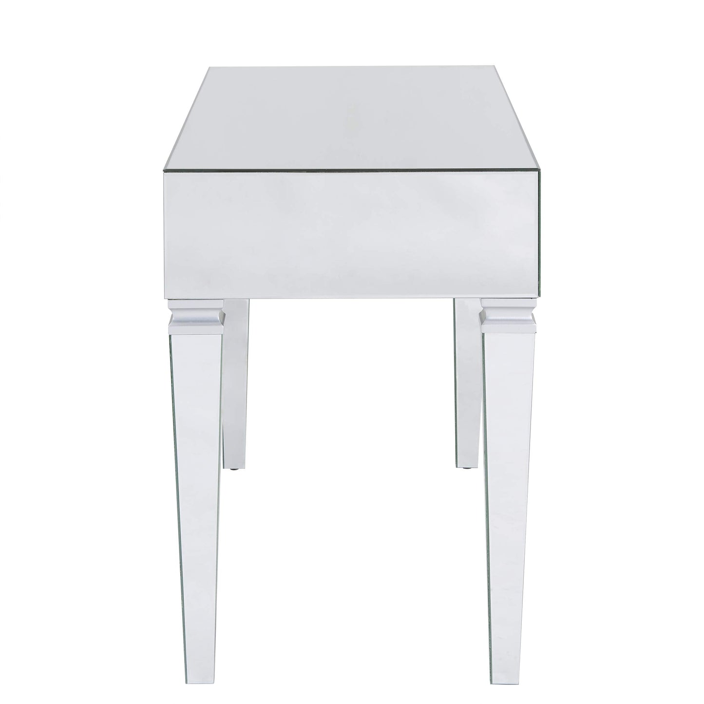 SEI FURNITURE Darien Mirrored Desk, Silver