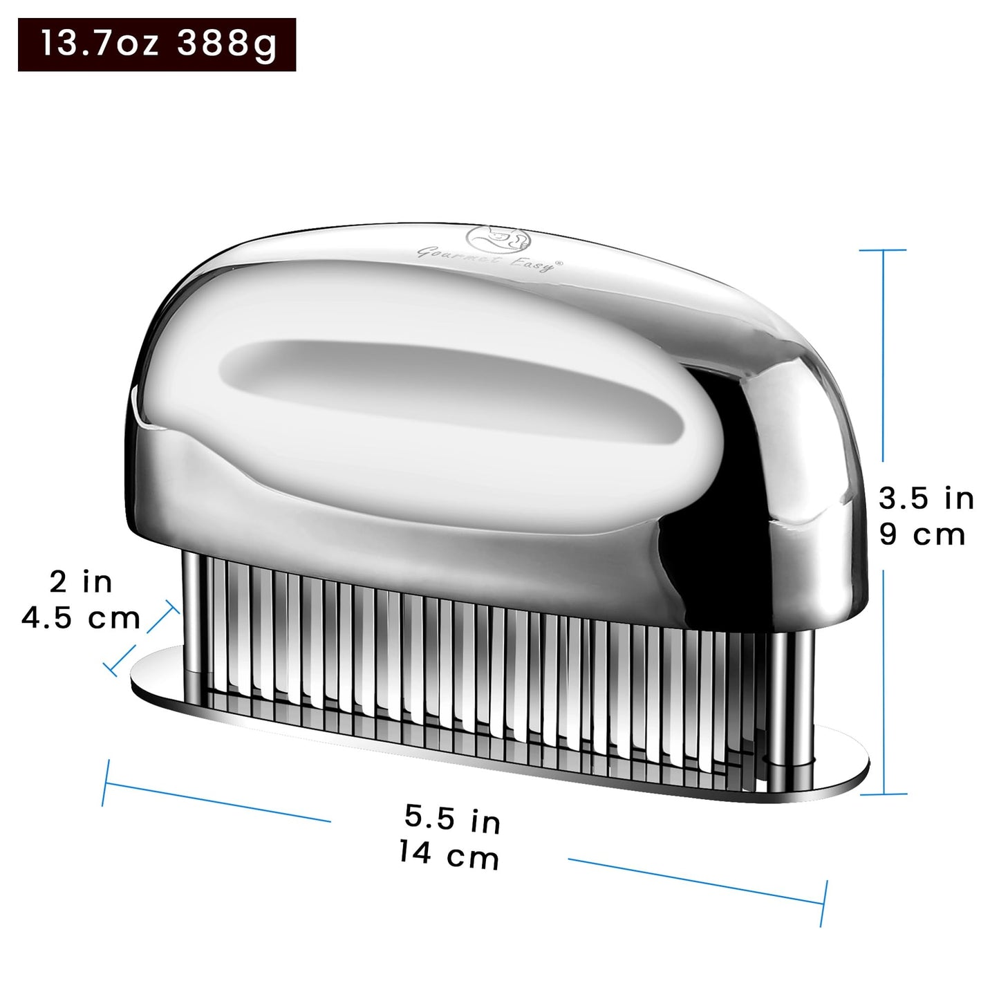 Meat Tenderizer Tool - Hand Held Blade Tenderizer for Meat - Ultra Sharp Needle Blades 100% Stainless Steel - Heavy Duty Kitchen Gadgets - Cooking Gadgets for Tenderizing Chicken, Steak, Veal, BBQ